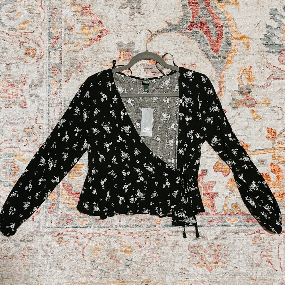 Tie Around Peplum Top